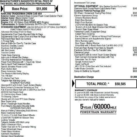 2024 RAM 2500 Tradesman Crew Cab 4x4 64 Box 2024 RAM 2500 Tradesman Crew Cab 4x4 64 Box