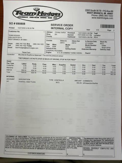 2024 RAM 3500 Big Horn Crew Cab 4x4 8 Box 2024 RAM 3500 Big Horn Crew Cab 4x4 8 Box