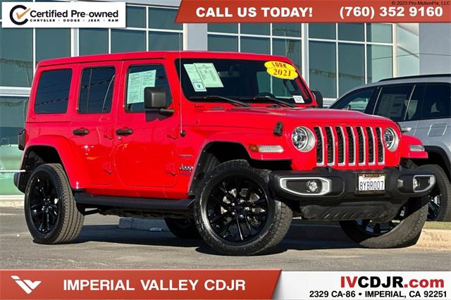 2021 Jeep Wrangler 4xe Unlimited Sahara 4x4 2021 Jeep Wrangler 4xe Unlimited Sahara 4x4