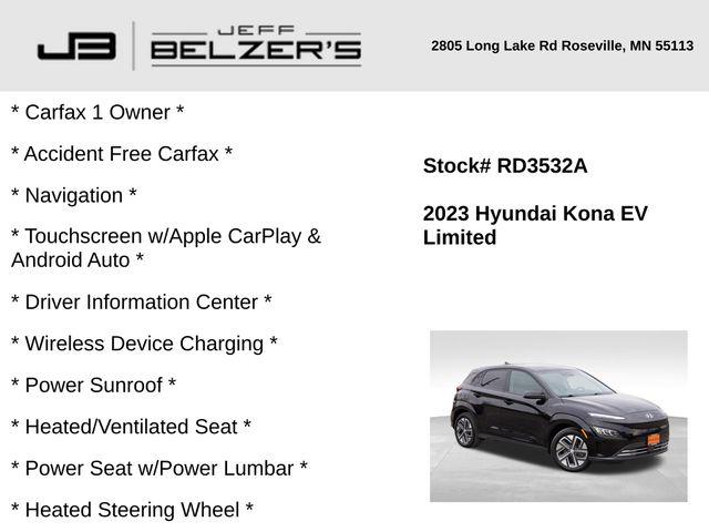 2023 Hyundai Kona Electric Limited