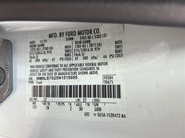 2022 Ford Transit Connect XL Cargo Van