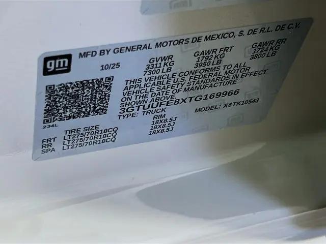 2026 GMC Sierra 1500 Crew Cab, Short Bed, AT4X, 4WD
