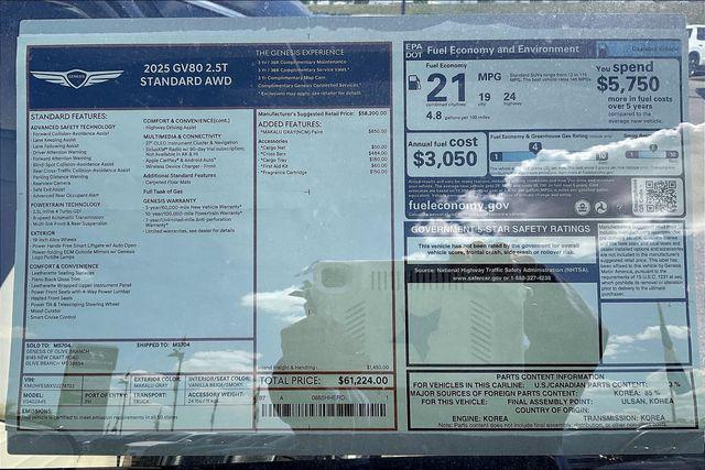 New 2025 Genesis GV80 For Sale in Olive Branch, MS