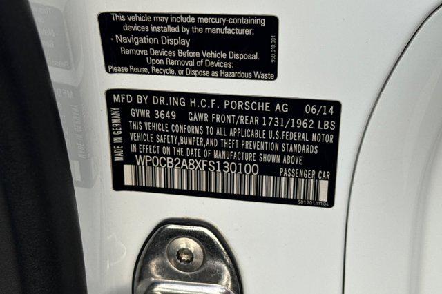 2015 Porsche Boxster S