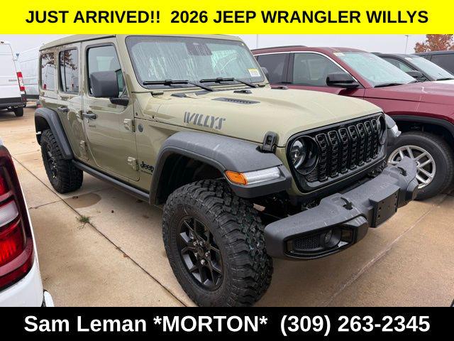 2026 Jeep Wrangler WRANGLER 4-DOOR WILLYS 2026 Jeep Wrangler WRANGLER 4-DOOR WILLYS