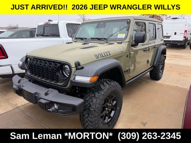 2026 Jeep Wrangler WRANGLER 4-DOOR WILLYS 2026 Jeep Wrangler WRANGLER 4-DOOR WILLYS