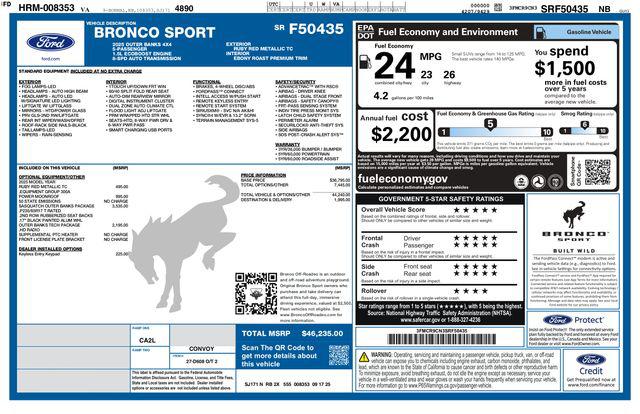 2025 Ford Bronco Sport Outer Banks