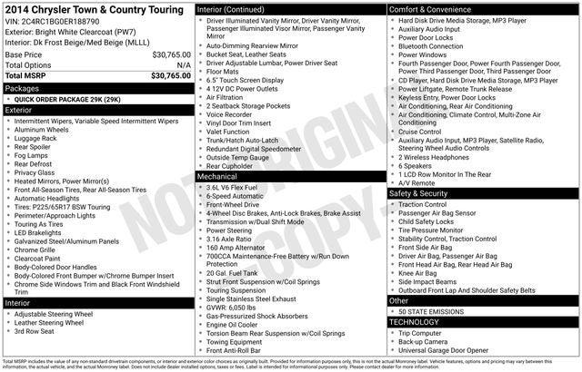 2014 Chrysler Town and Country Touring 2014 Chrysler Town and Country Touring