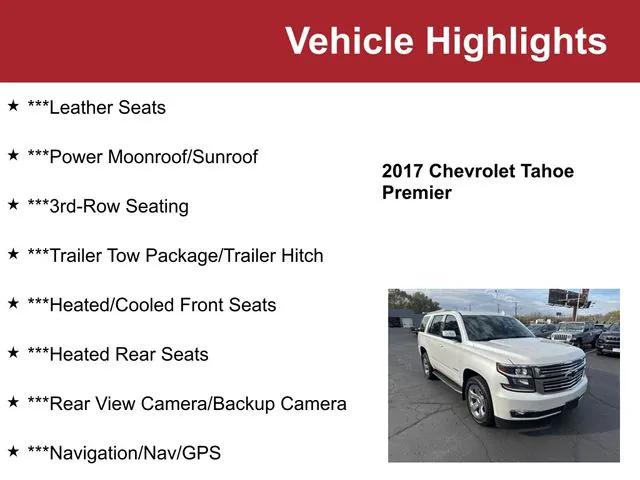 2017 Chevrolet Tahoe Premier 2017 Chevrolet Tahoe Premier