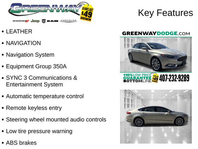 2017 Ford Fusion Platinum 2017 Ford Fusion Platinum