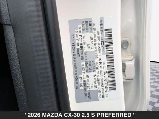 2026 Mazda CX-30 2.5 S Preferred