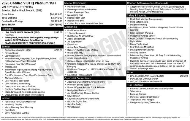 2026 Cadillac iQ Platinum