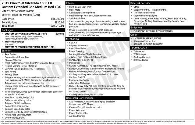2019 Chevrolet Silverado 1500 LD Silverado Custom 2019 Chevrolet Silverado 1500 LD Silverado Custom