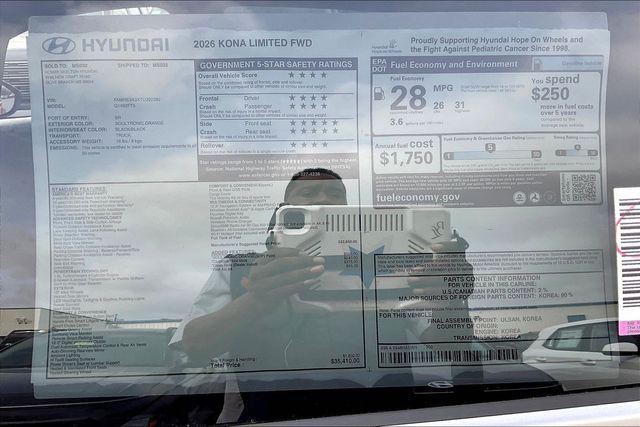 New 2026 Hyundai Kona For Sale in Olive Branch, MS