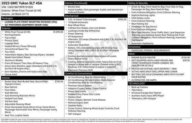2023 GMC Yukon 2WD SLT 2023 GMC Yukon 2WD SLT
