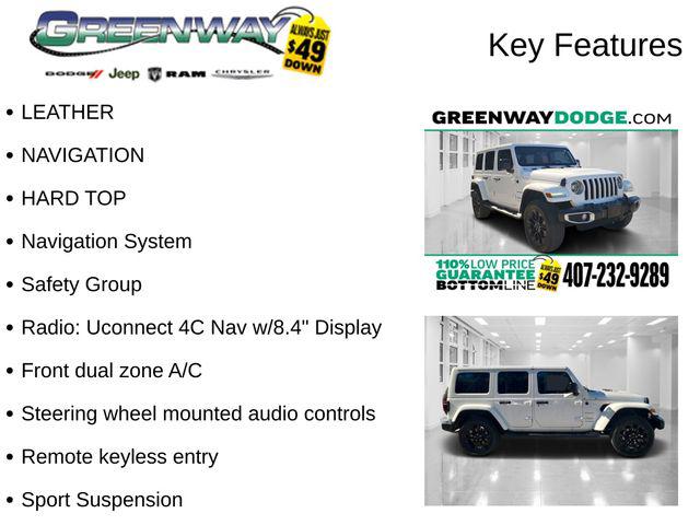 2021 Jeep Wrangler 4xe Unlimited Sahara 4x4 2021 Jeep Wrangler 4xe Unlimited Sahara 4x4