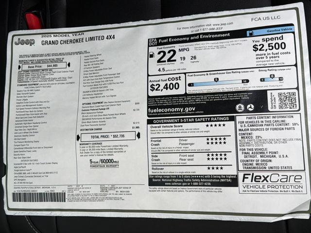 2025 Jeep Grand Cherokee Limited 4x4
