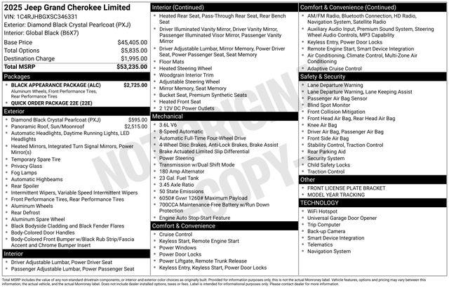 2025 Jeep Grand Cherokee Limited 4x4