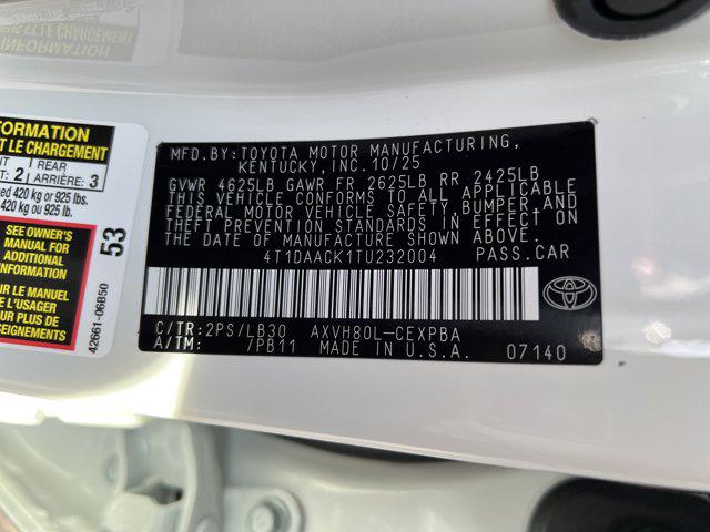 2026 Toyota Camry XSE