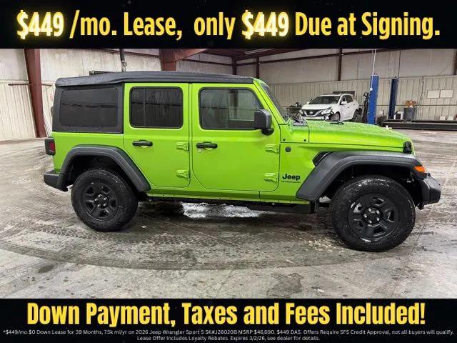 2026 Jeep Wrangler WRANGLER 4-DOOR SPORT