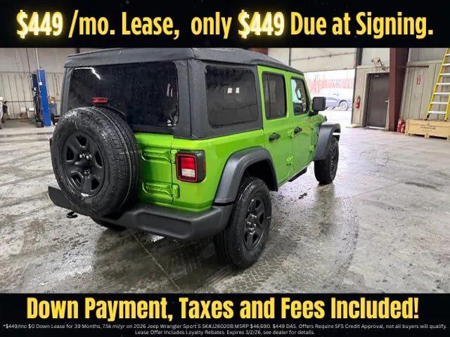 2026 Jeep Wrangler WRANGLER 4-DOOR SPORT