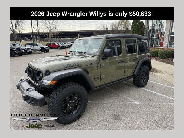 2026 Jeep Wrangler WRANGLER 4-DOOR WILLYS 2026 Jeep Wrangler WRANGLER 4-DOOR WILLYS