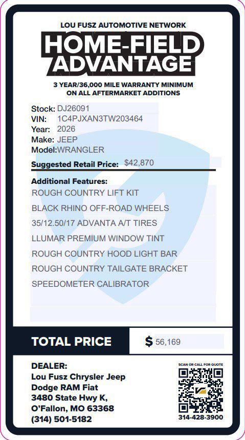 2026 Jeep Wrangler WRANGLER 2-DOOR SPORT