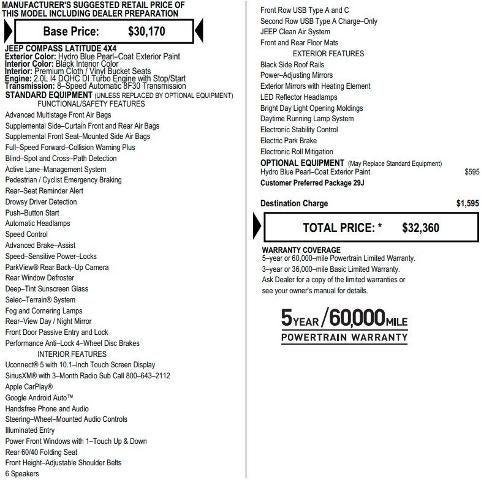 2024 Jeep Compass Latitude 4x4 2024 Jeep Compass Latitude 4x4