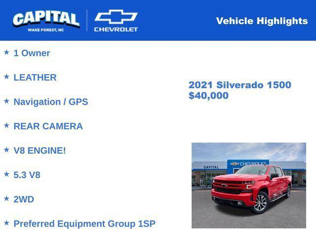 2021 Chevrolet Silverado 1500 2WD Crew Cab Short Bed RST 2021 Chevrolet Silverado 1500 2WD Crew Cab Short Bed RST
