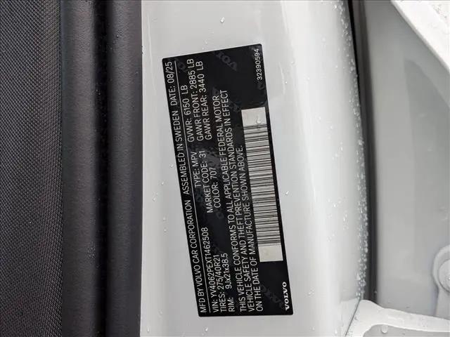 2026 Volvo XC90 Plus, B6 AWD Gas (mild hybrid), Gasoline, Bright, 7 Seats