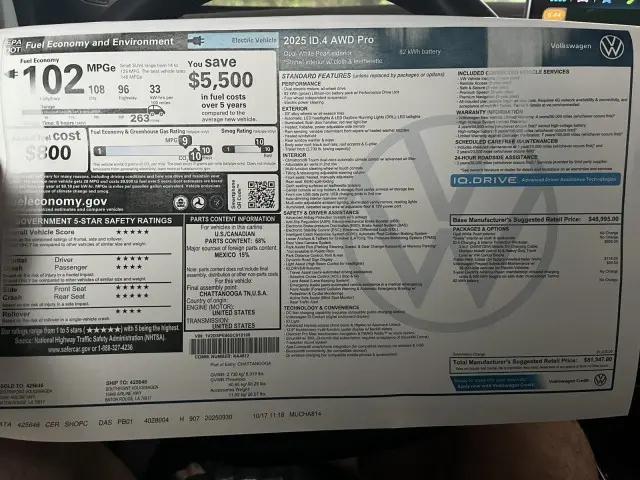 2025 Volkswagen ID.4 AWD Pro