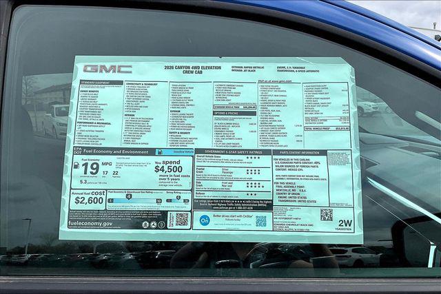 2026 GMC Canyon Elevation, 4WD