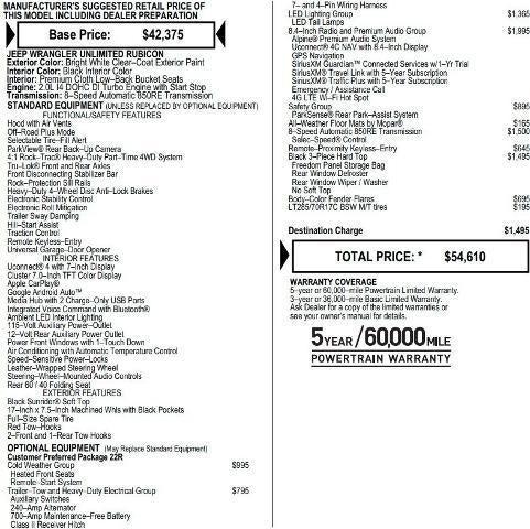 2021 Jeep Wrangler Unlimited Rubicon 4X4 2021 Jeep Wrangler Unlimited Rubicon 4X4