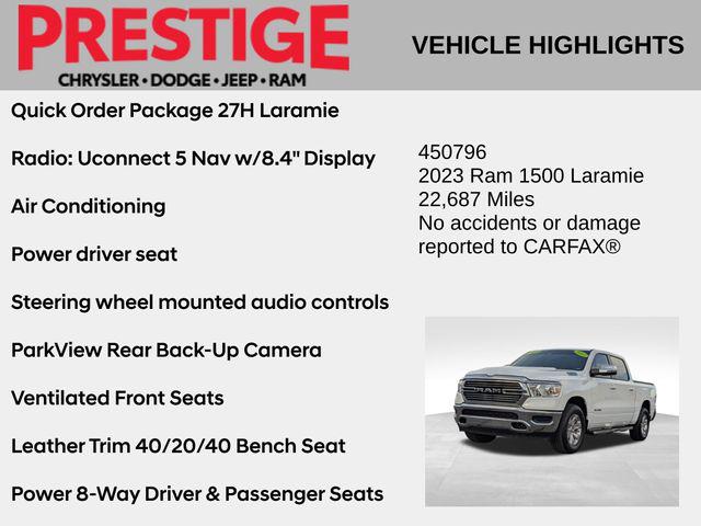 2023 RAM 1500 Laramie Crew Cab 4x4 57 Box 2023 RAM 1500 Laramie Crew Cab 4x4 57 Box