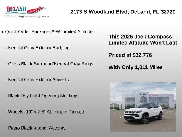 2026 Jeep Compass Limited Altitude