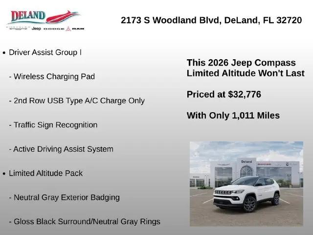 2026 Jeep Compass Limited Altitude