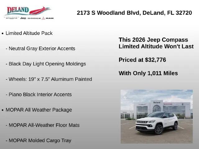 2026 Jeep Compass Limited Altitude