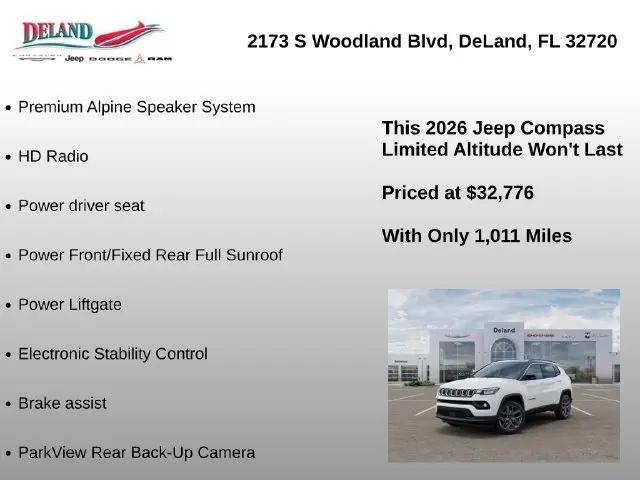 2026 Jeep Compass Limited Altitude
