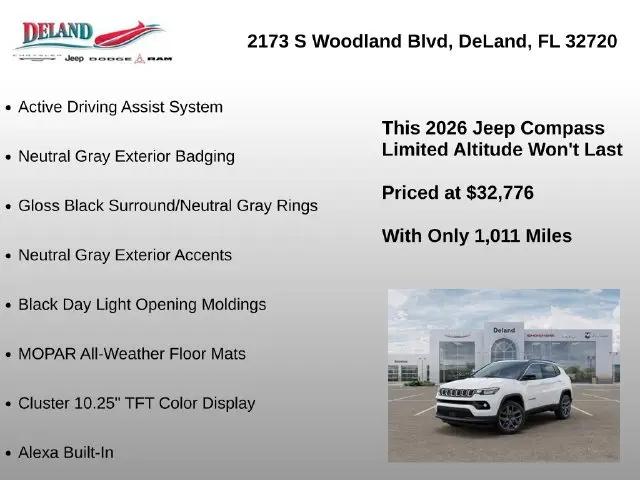 2026 Jeep Compass Limited Altitude