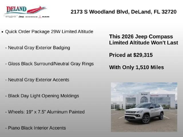 2026 Jeep Compass Limited Altitude