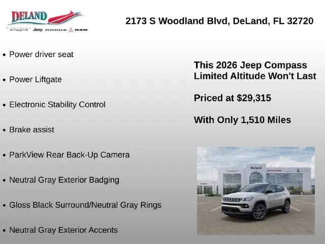 2026 Jeep Compass Limited Altitude