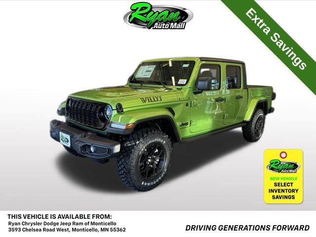 2026 Jeep Gladiator GLADIATOR WILLYS 4X4 2026 Jeep Gladiator GLADIATOR WILLYS 4X4