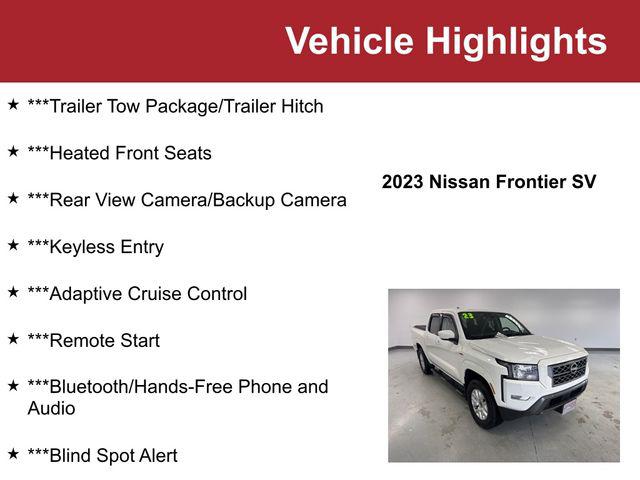 2023 Nissan Frontier Crew Cab SV 4x4 2023 Nissan Frontier Crew Cab SV 4x4