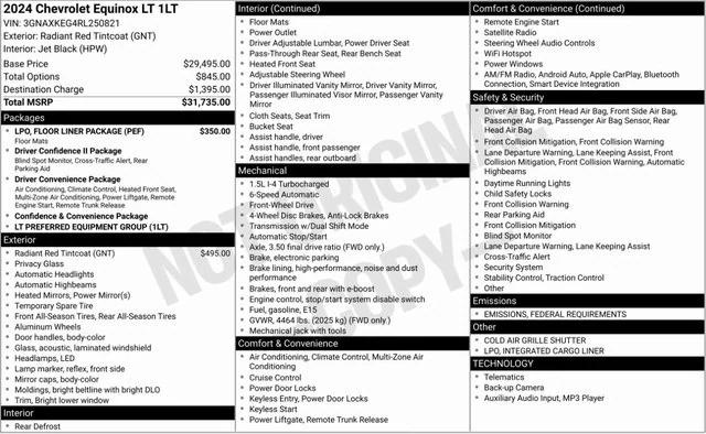 2024 Chevrolet Equinox FWD LT 2024 Chevrolet Equinox FWD LT