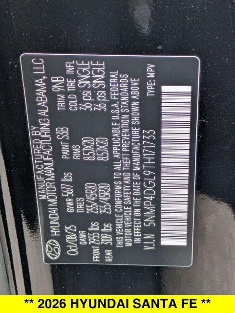 2026 Hyundai Santa Fe Limited 7 Passenger