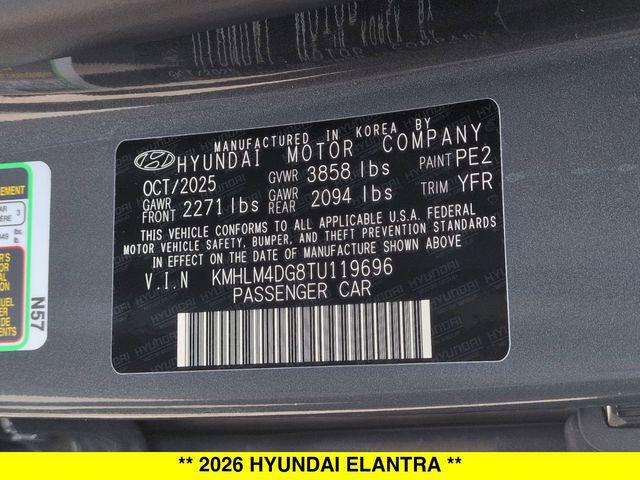 2026 Hyundai Elantra SEL Sport