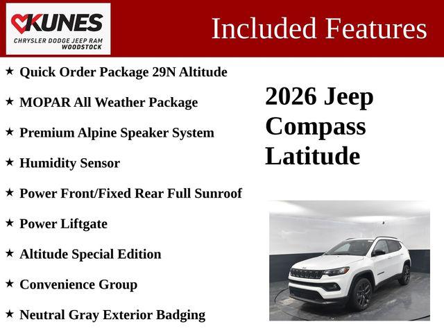2026 Jeep Compass COMPASS LATITUDE ALTITUDE 4X4