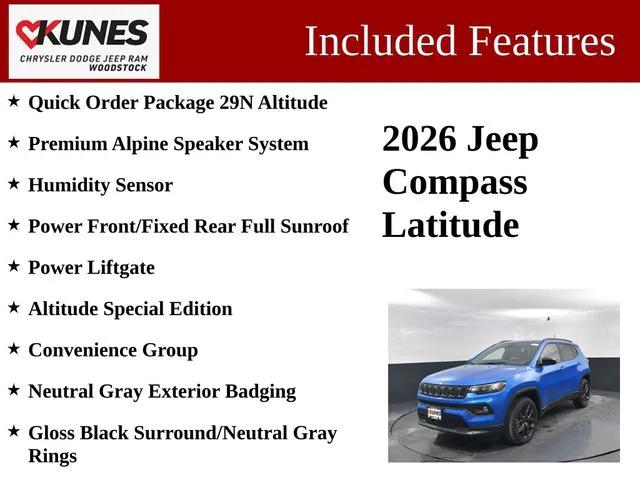 2026 Jeep Compass COMPASS LATITUDE ALTITUDE 4X4 2026 Jeep Compass COMPASS LATITUDE ALTITUDE 4X4