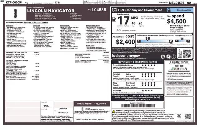 2021 Lincoln Navigator Reserve L