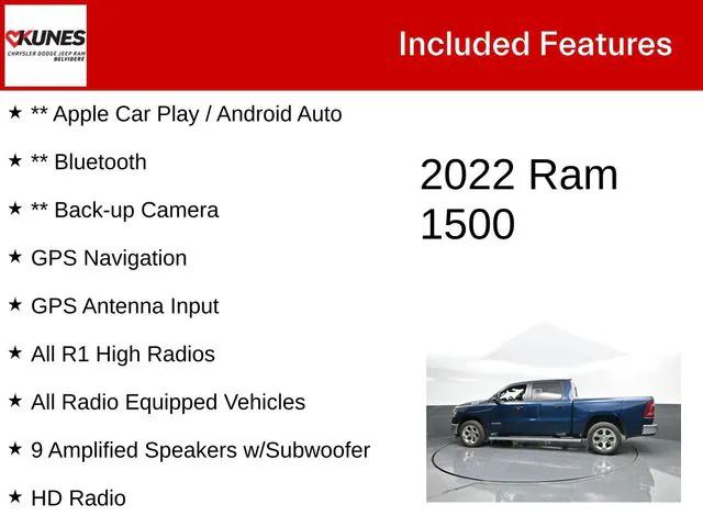 2022 RAM 1500 Big Horn Crew Cab 4x4 57 Box 2022 RAM 1500 Big Horn Crew Cab 4x4 57 Box